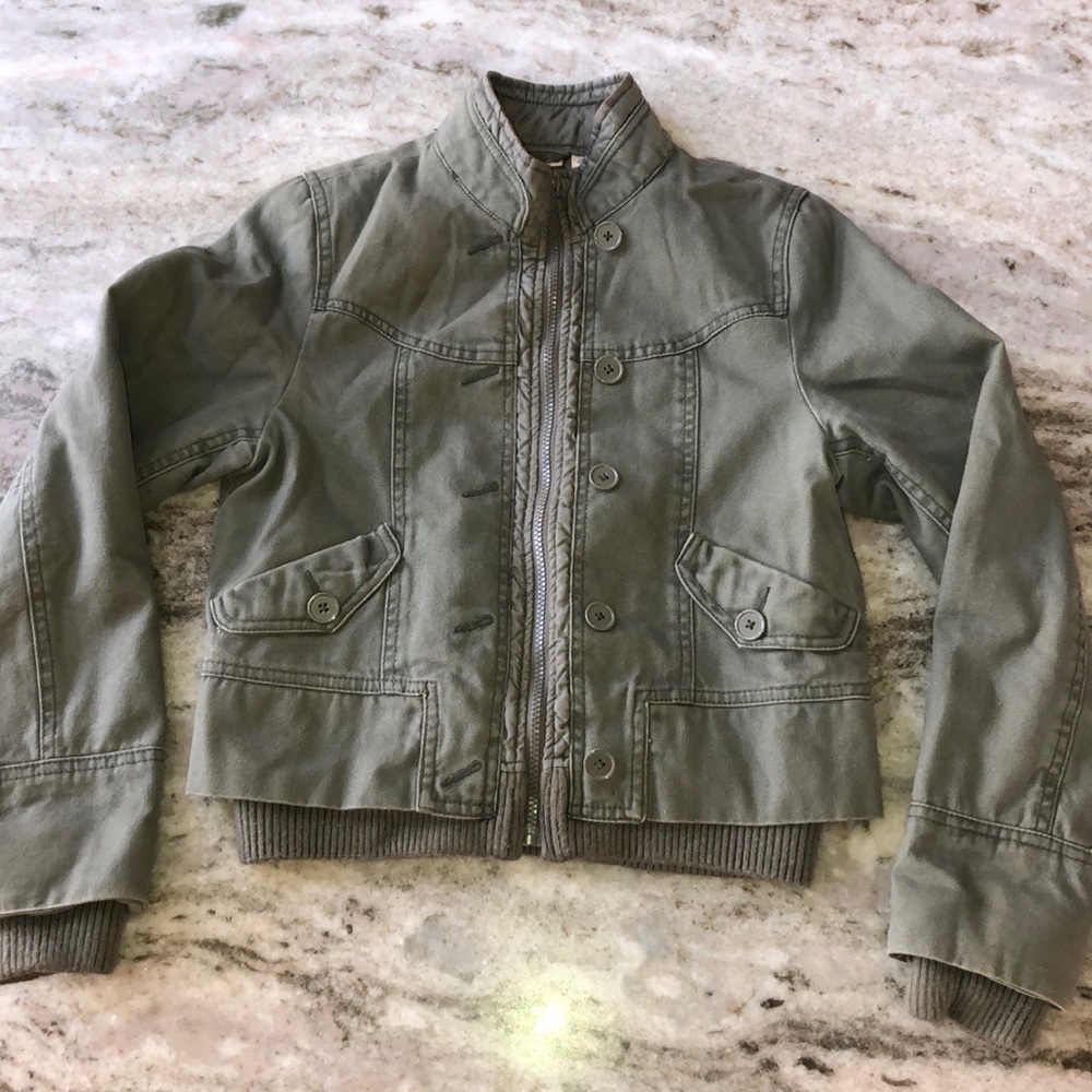 DKNY olive green cargo jacket